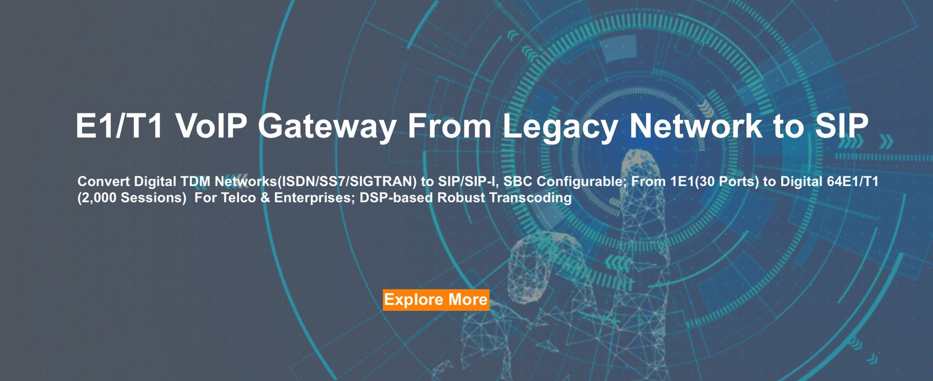 E1/T1 VoIP Gateway